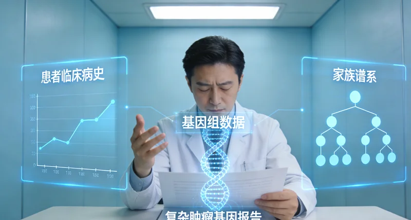 新右旗家庭共同查看基因检测报告