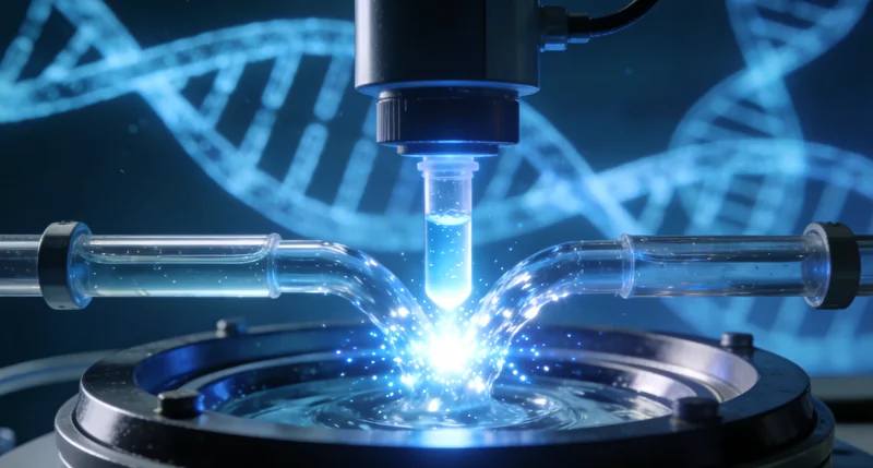 安宁背景下的基因双螺旋发光结构