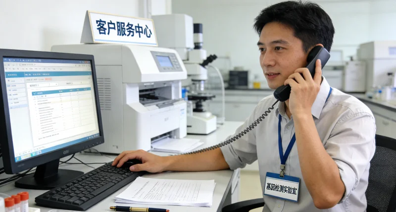 共青城遗传咨询师与女性用户亲切