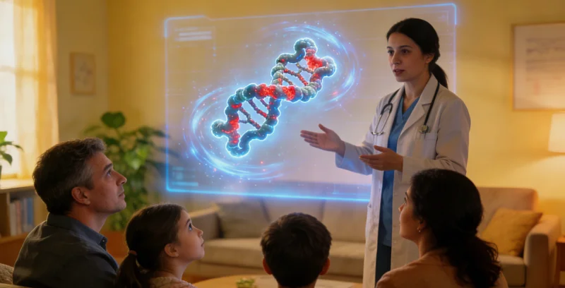 开原本地家庭在咨询医生关于遗传