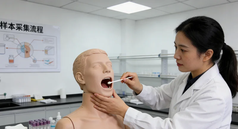 石河子基因检测采样过程实拍