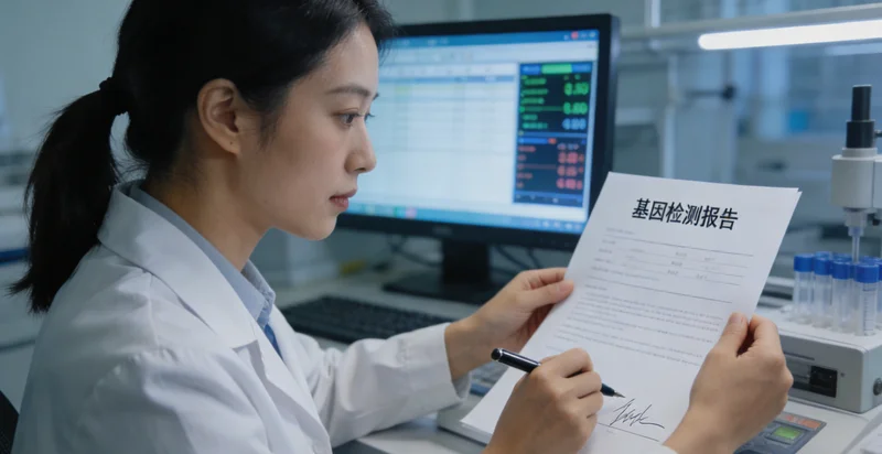 红河医生正在为患者解读基因检测