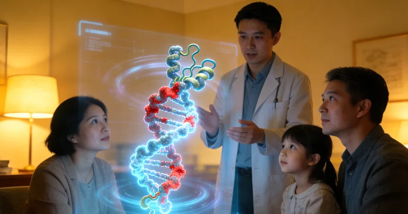 儋州遗传咨询门诊医生与患者交流