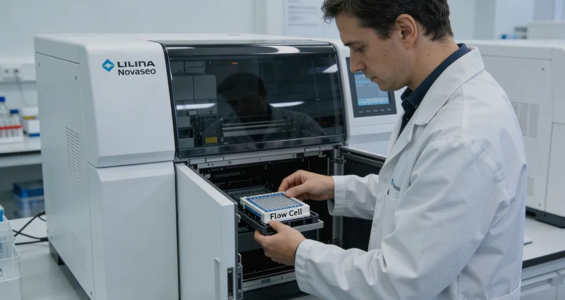 基因检测实验室内部的高通量测序