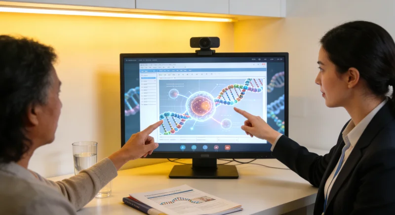 昌吉女性进行遗传咨询场景