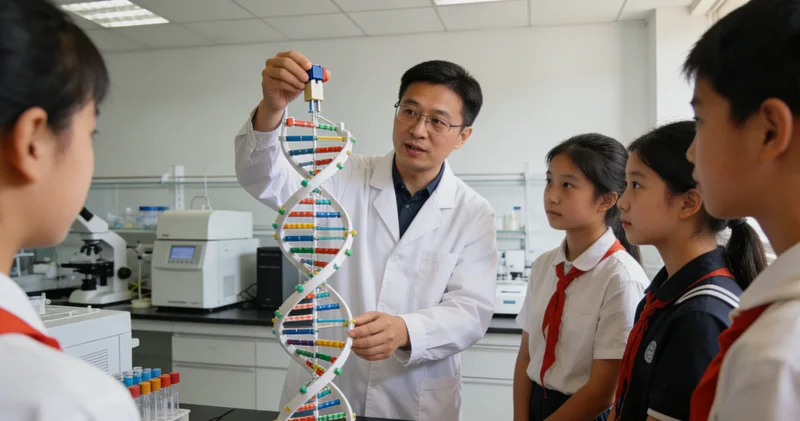 基因测序实验室仪器工作场景科技