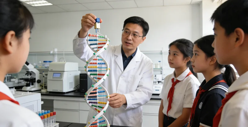 开平基因科普展示DNA双螺旋结