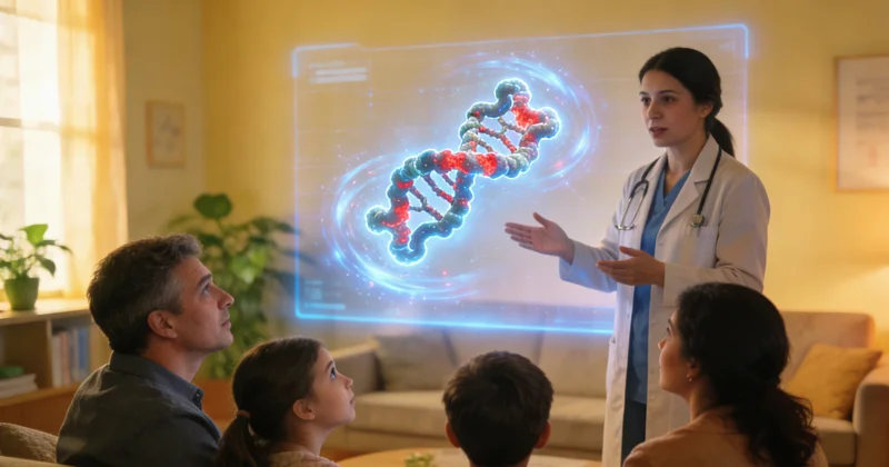 泰州遗传咨询师在绘制家系图谱讲