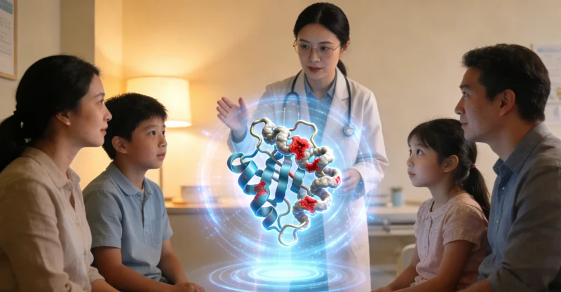 凉山州医生与患者面对面进行遗传