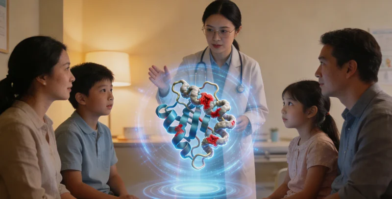 龙泉女士进行家庭健康遗传咨询