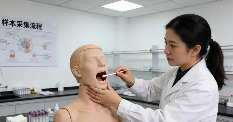 科左中旗居民进行无创基因采样示