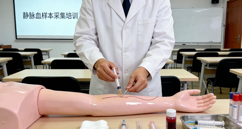 湘潭女性在进行基因检测静脉采血