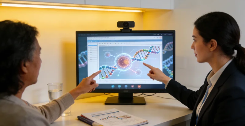 莱西遗传咨询师为家庭进行基因检