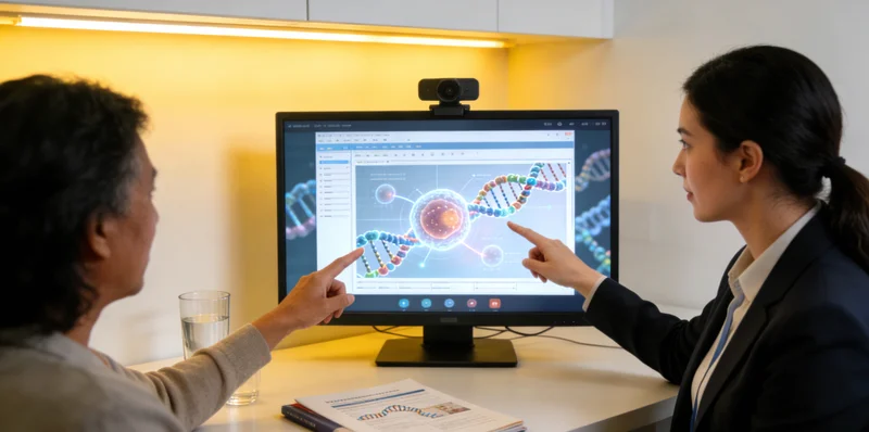 东宁女性与遗传咨询师沟通基因检