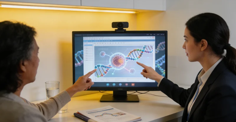 霍州患者进行遗传咨询场景