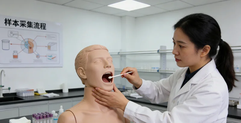 东港本地基因检测采样方式示意