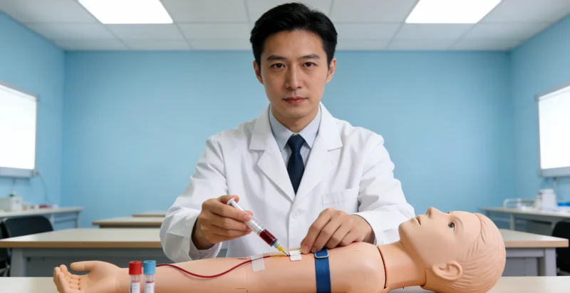 高州基因检测中心护士进行静脉血