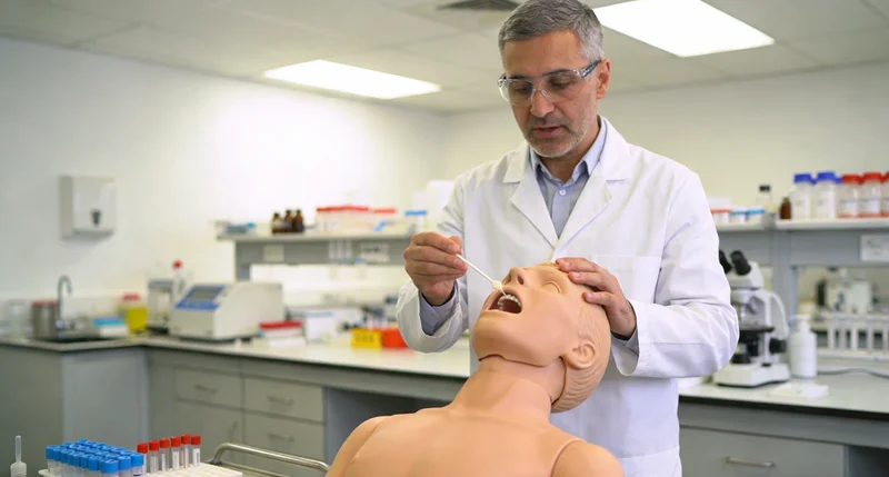 兰溪基因检测采样方式示意