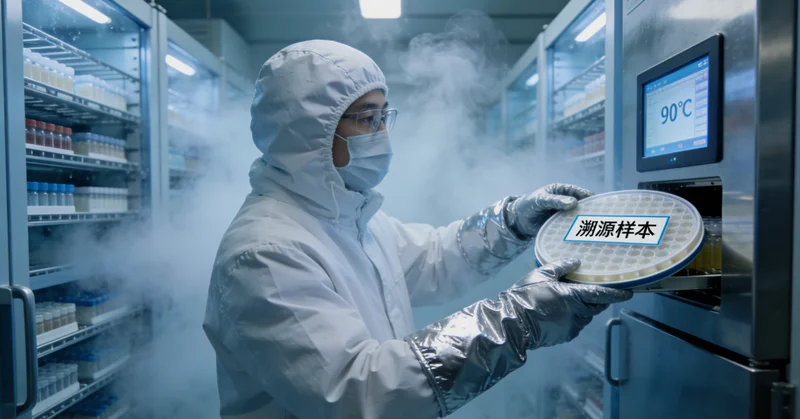 林业工作者在户外进行健康监测