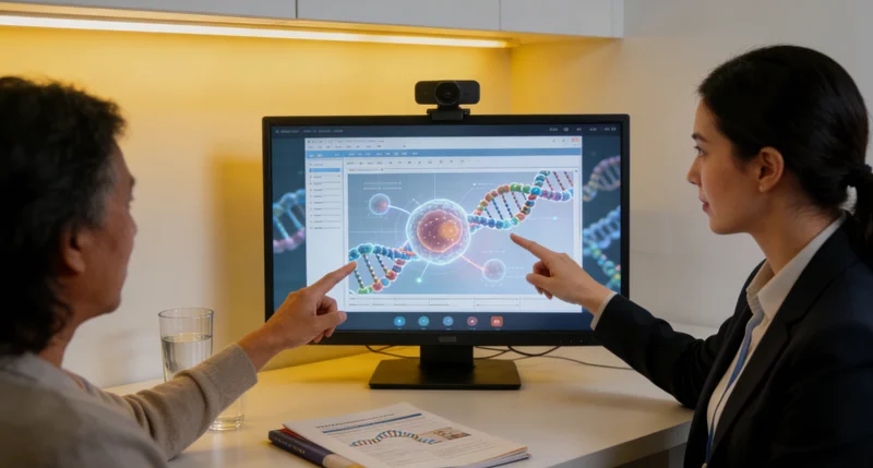 甘孜州遗传咨询师向家庭解读基因