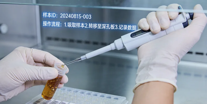 克旗基因检测采样现场,护士采集