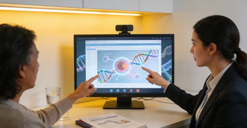 舞钢遗传咨询师与市民面对面沟通