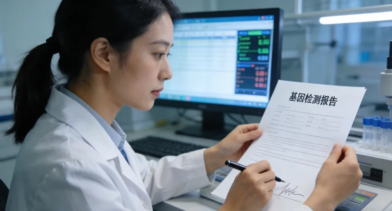 宜城基因检测采样包与报告文件示