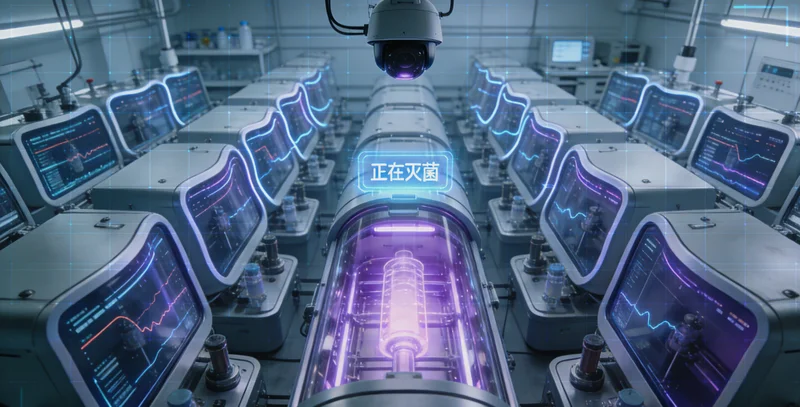 基因检测实验室技术人员进行样本