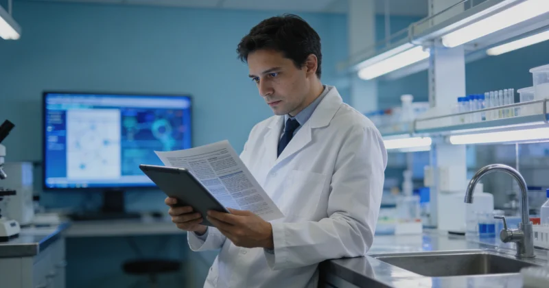 邓州基因检测实验室内部工作场景