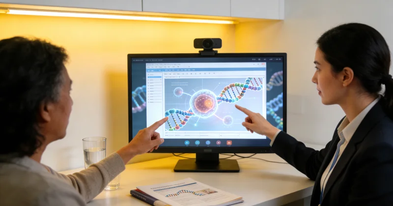 兴城遗传咨询师与患者沟通家族病