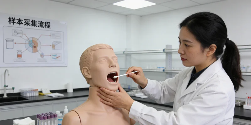 齐齐哈尔基因检测采样过程，护士