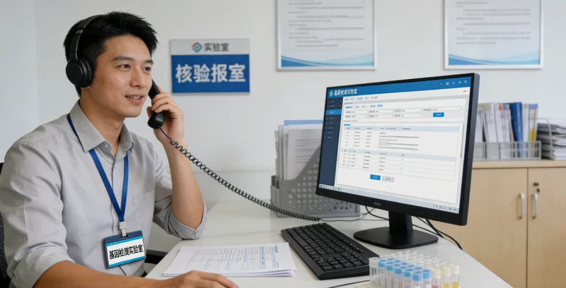 邹平家庭进行遗传咨询场景图