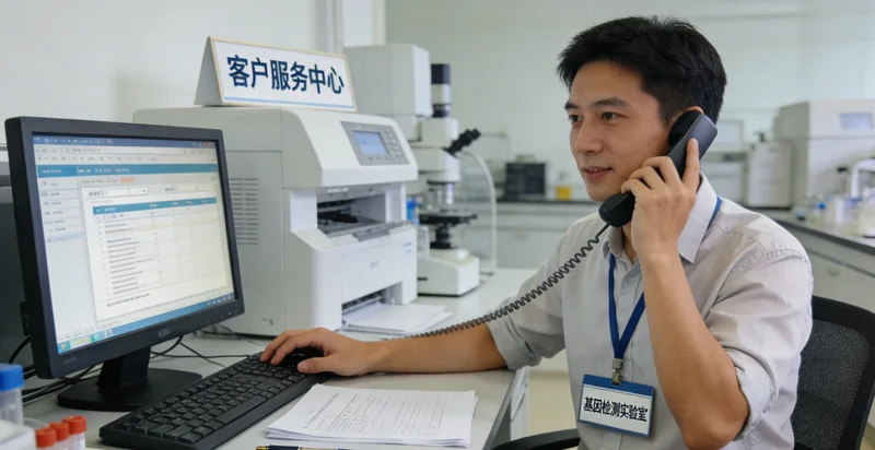 阳春遗传咨询师与来访者绘制家族