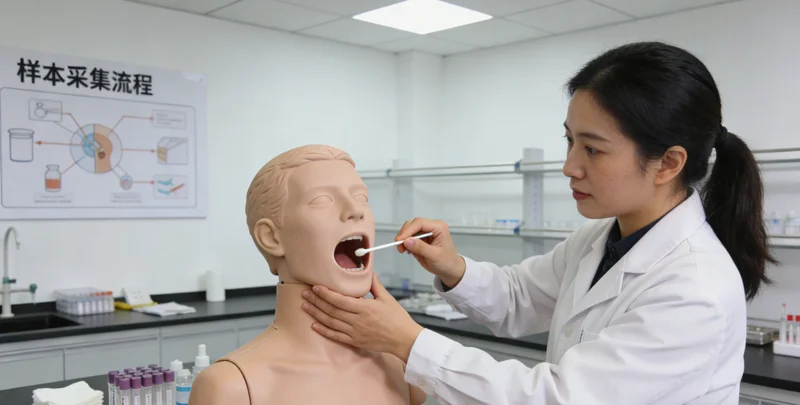 福州基因检测无创采样过程示意图