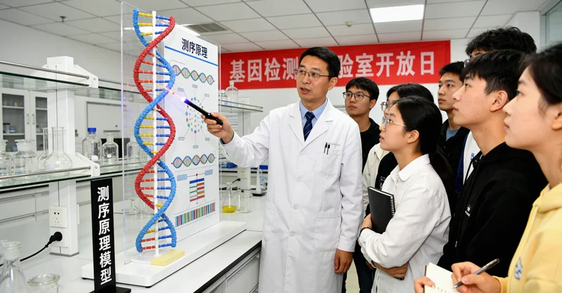 三明医生与家庭进行遗传健康咨询