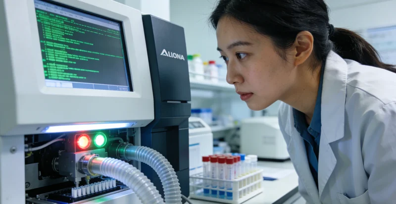 水富基因检测实验室内部工作场景