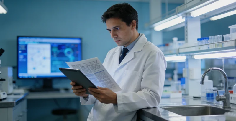 专业实验室进行基因测序分析