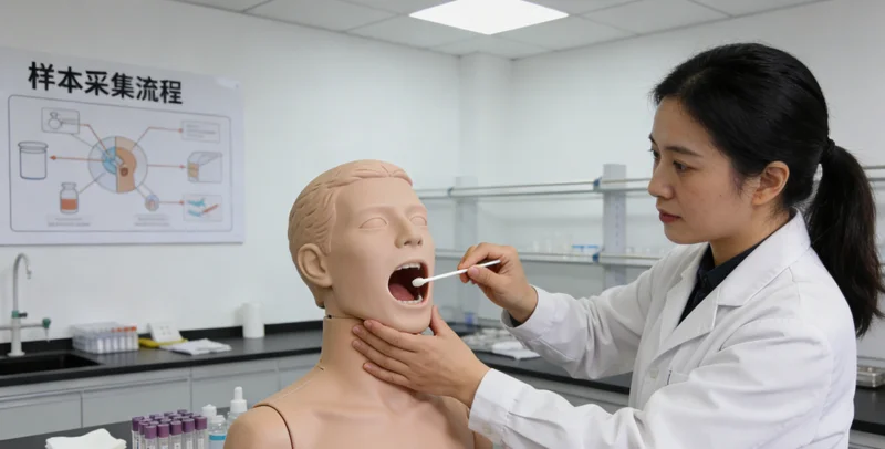 铜仁医院基因检测采样过程示意
