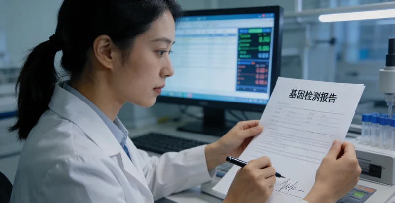攀枝花居民查看基因检测报告示意