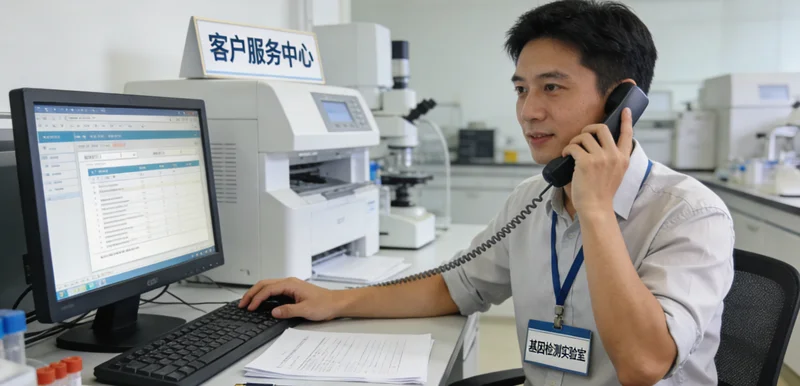 晋江遗传咨询师与居民进行检测前