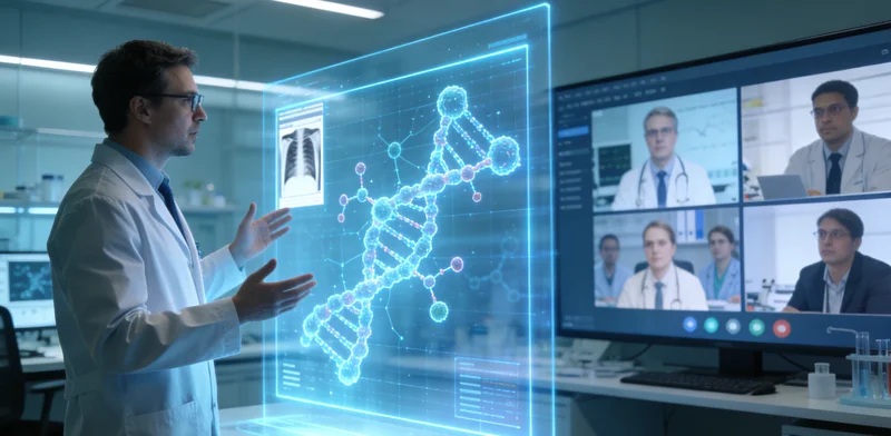 正蓝家庭围坐讨论健康问题表情关