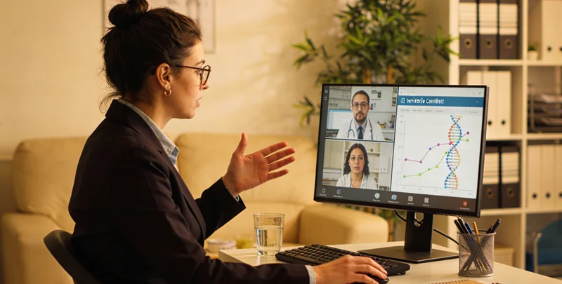 沙河遗传咨询师与咨询者面对面沟