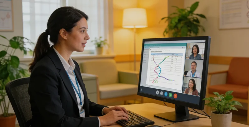 玉树医生与患者进行遗传咨询沟通