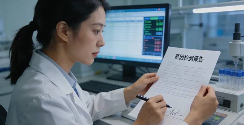 九江基因检测报告解读示意图