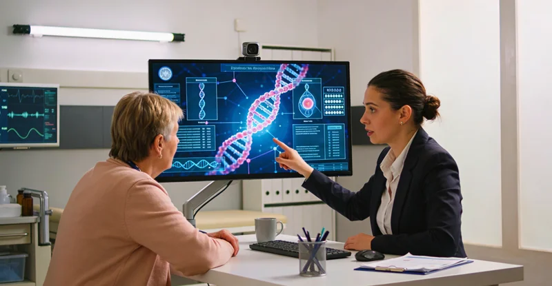 上海医生与患者家庭进行遗传咨询