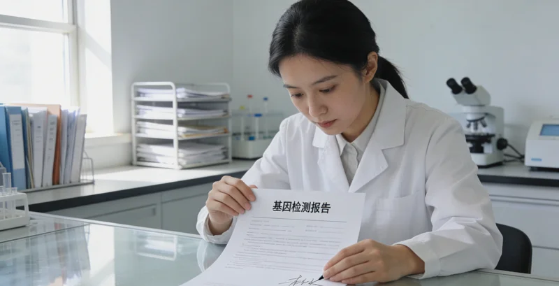 中山基因检测中心专业人员在分析