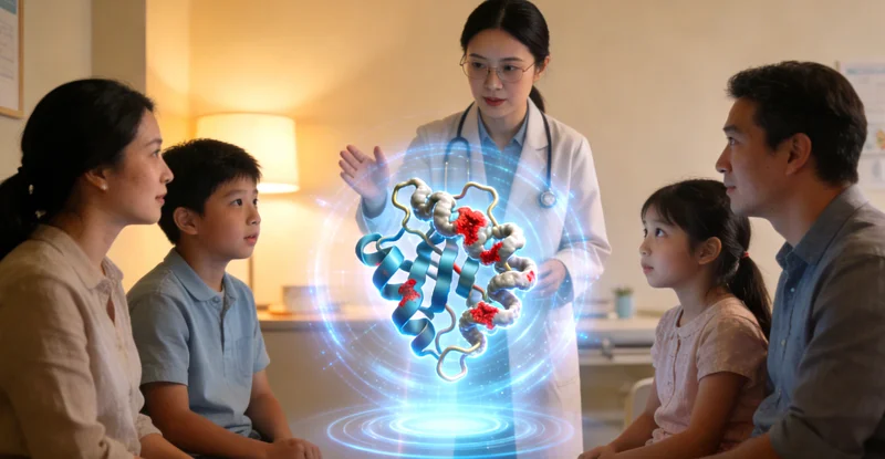 石狮市民在医院进行遗传咨询场景