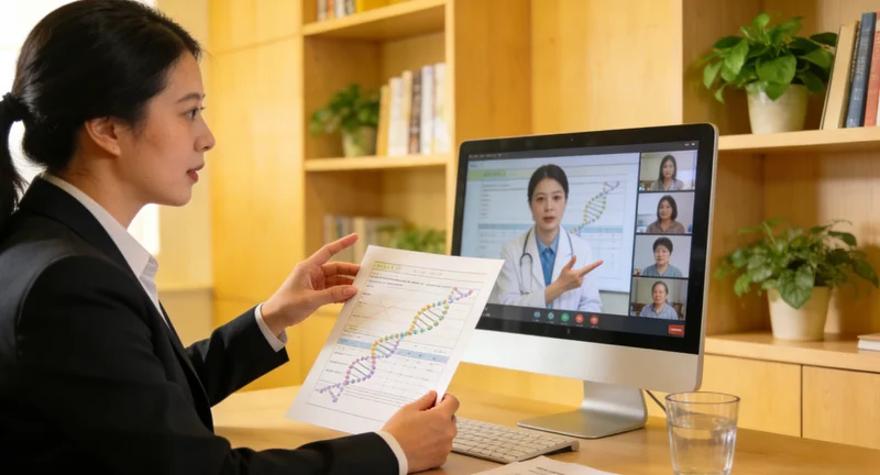 图们市民进行家庭遗传健康咨询