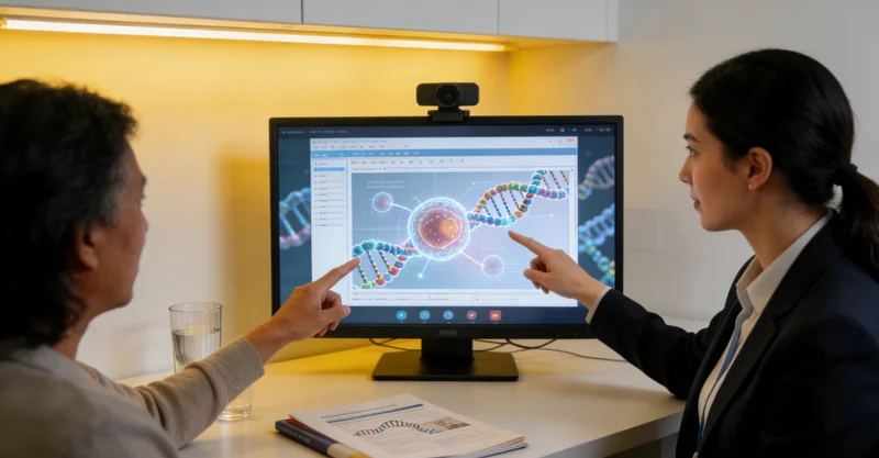 岑溪遗传咨询师向家庭解读基因检