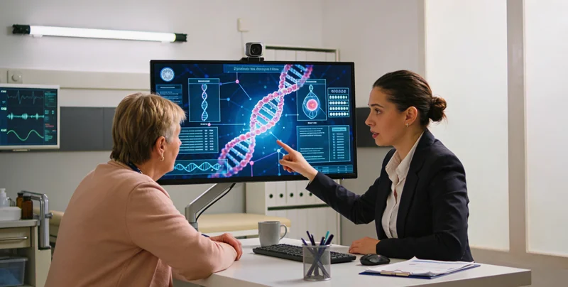 克拉玛依医生与家庭进行遗传咨询